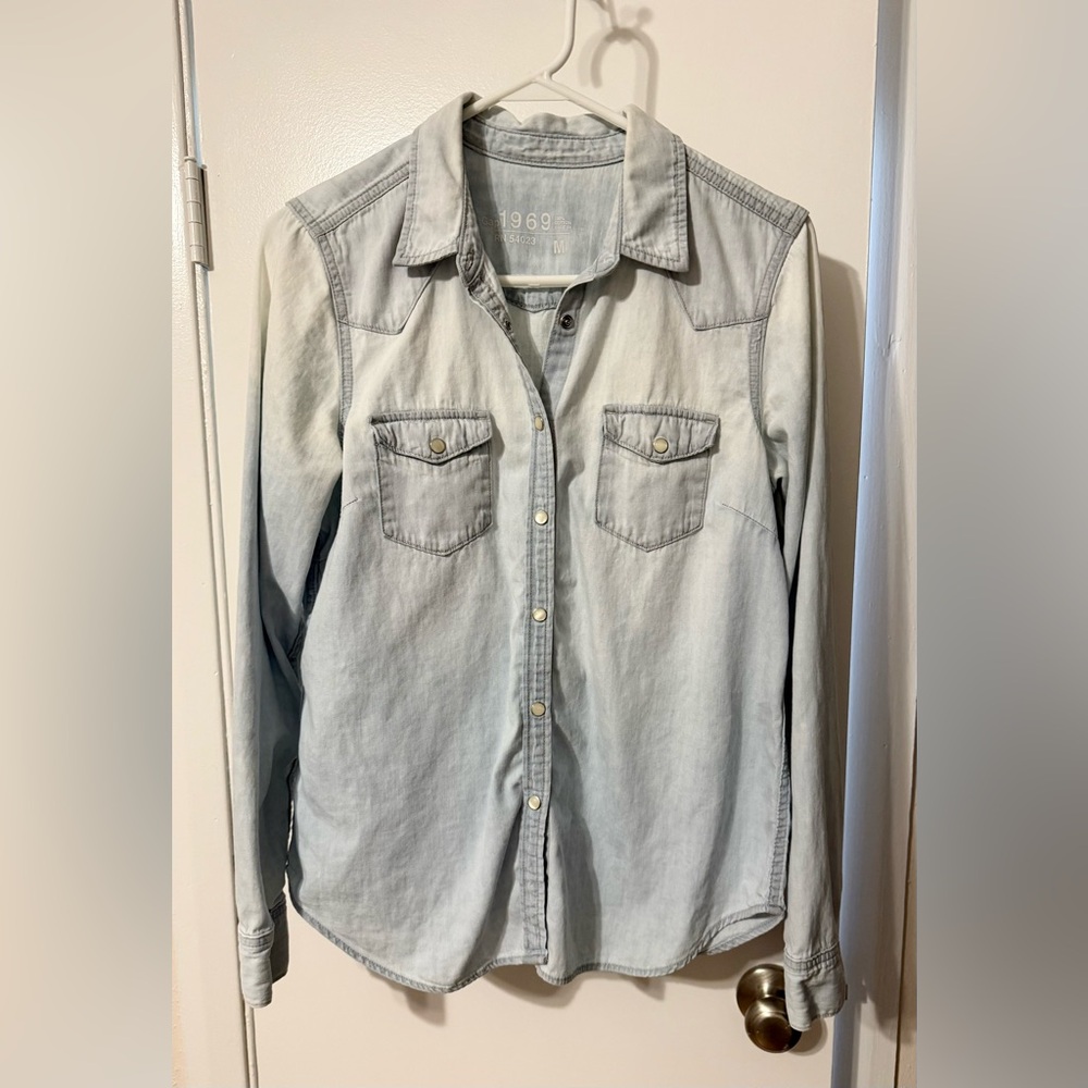GAP Light Blue Denim Shirt